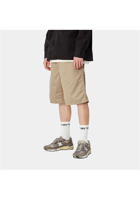 simple bermuda shorts men beige in polyester CARHARTT WIP | I031496G1.02